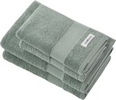 PandaHome - Badhanddoeken Set - 4 delig - 2 Handdoeken 50x100 cm & 2 Badhanddoeken 70x140 cm - 100% Katoen - Towel - Vintage Green