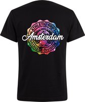 Zwart Neon Tshirt Division Amsterdam L