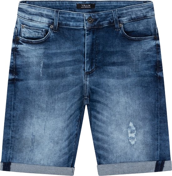 Jongens jeans short Duux - Used donker denim