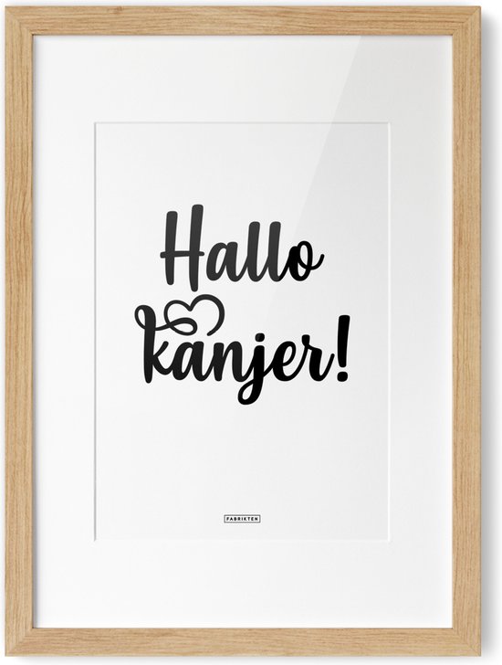 Fabrikten Poster Hallo Kanjer A4