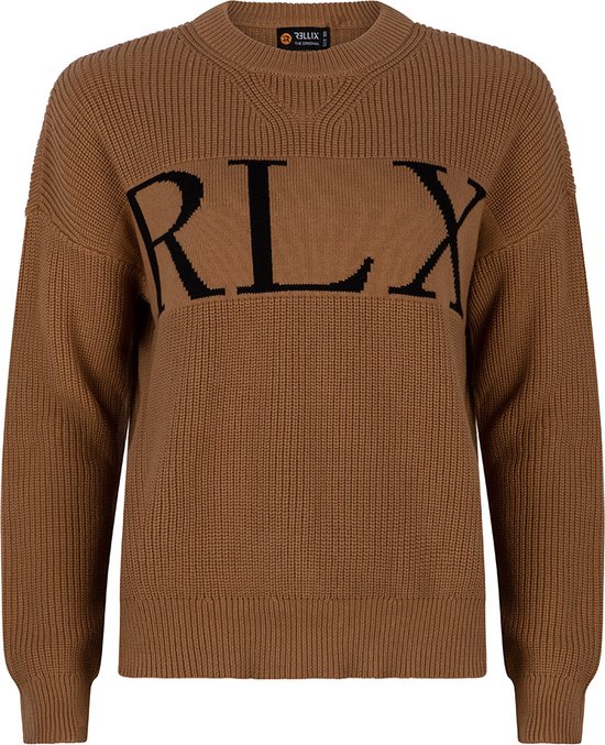 Rellix Crewneck Knitted Rlx Truien & Vesten Meisjes - Sweater - Hoodie - Vest- Camel - Maat 140