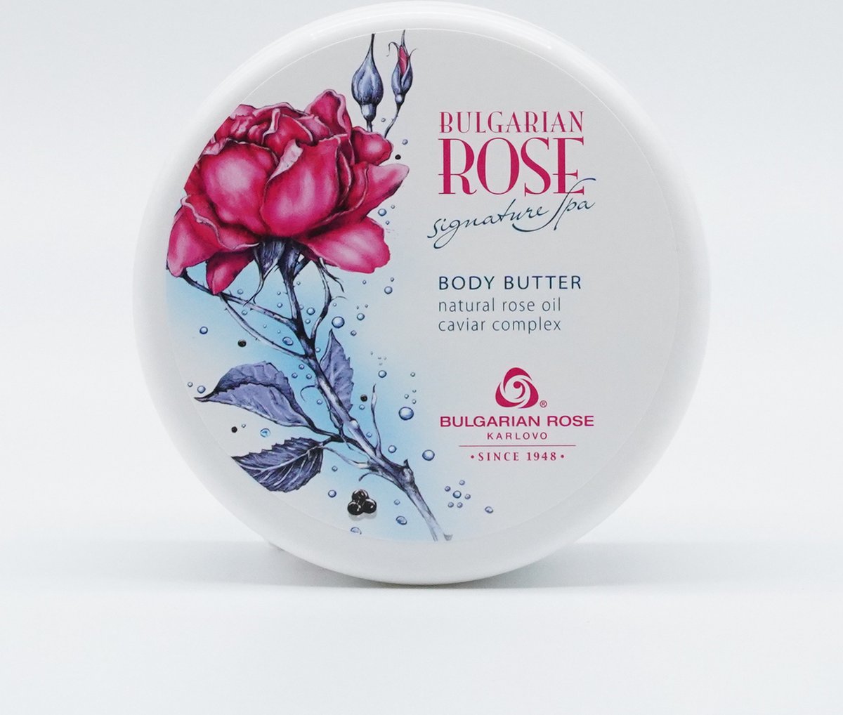 Bulgarian Rose - Body Butter met rozenolie en kaviaar complex - Voedt de huid - Herstelt de gladheid en elasticiteit