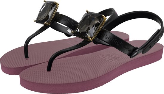 Uzurii Selena Diamond Silver chaussons pour femmes, Ruby, pointure : 39/40