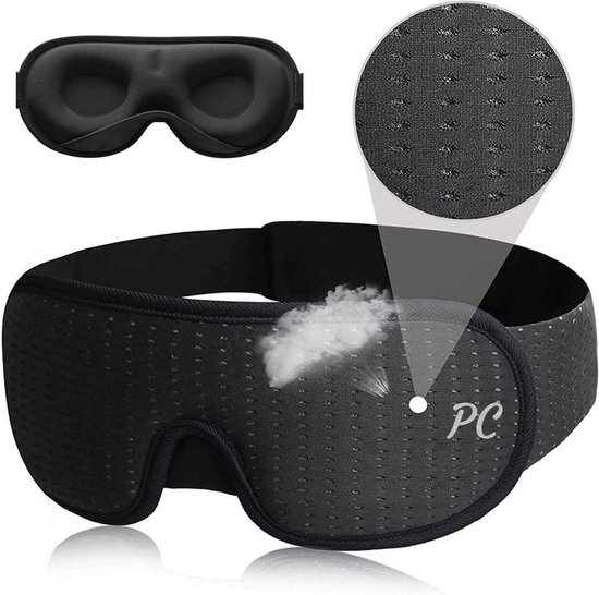 Palm Cosmetics® Luxe Slaapmasker - 100% Verduisterend - 3D Ademend Traagschuim - Slaapmasker