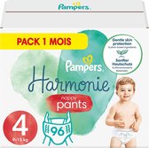 Pampers Harmonie Pants Taille 4 (9kg-15kg) - Mega Pack - 96 Nappy Pants