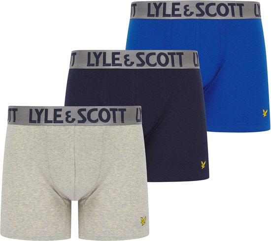 Lyle & Scott - Heren Onderbroeken Christopher 3-Pack Boxers - Multi - Maat XL