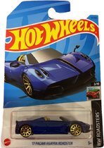 Hot Wheels Pagani Huayra Roadster - Blauw - Die Cast 7 cm - Schaal 1:64