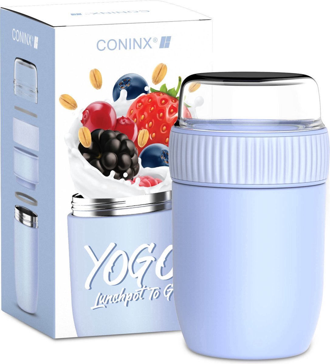 CocoMeiwei Thermos voor warm eten en drinken, Thermos lunchbox voor kinderen, 17oz vacuüm