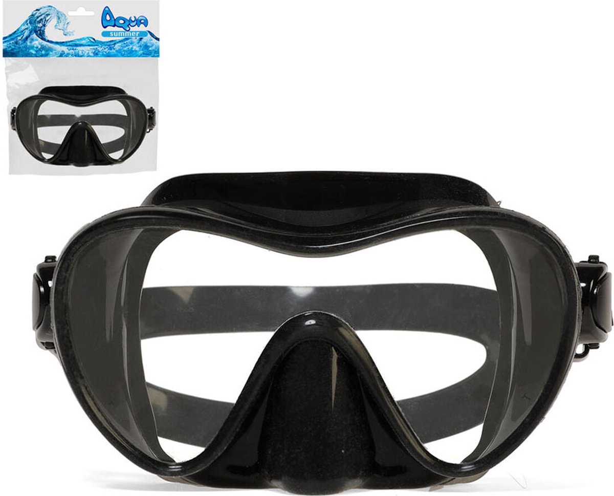 Diving Mask Black Silicone Adults