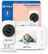 Bol.com Miya M32 Babyfoon - Babyfoon met camera - Draadloze babyfoon - Video & Audio - Baby monitor aanbieding