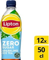 Lipton Ice tea sparkling zero 50 cl per petfles, krimp 12 flessen