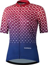 Shimano Fietsshirt korte mouwen Dames Rood Blauw - Sumire Performance RED/NAVY - M