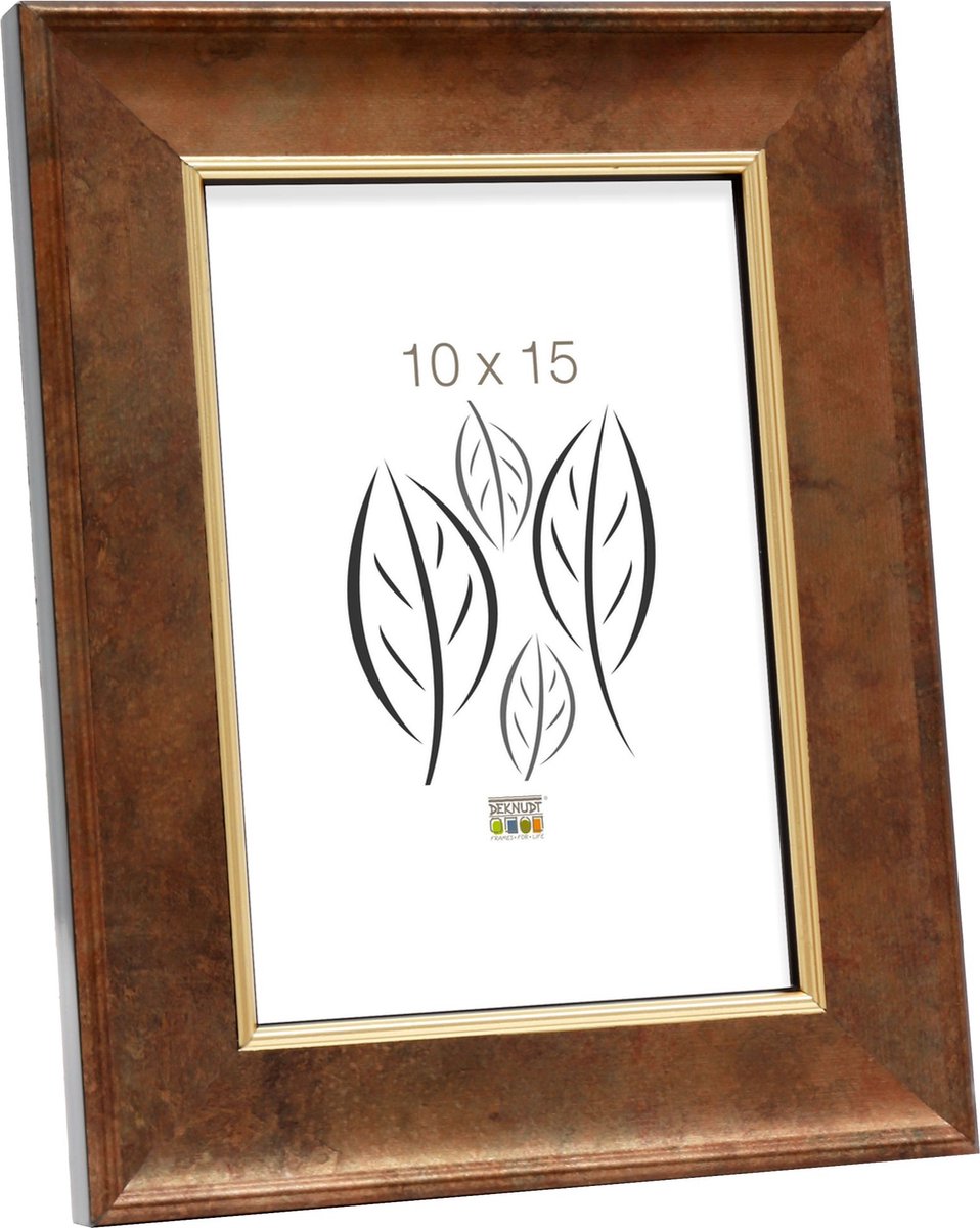 Deknudt Frames fotolijst S46EA3 - warme goudkleur - voor foto 10x15 cm