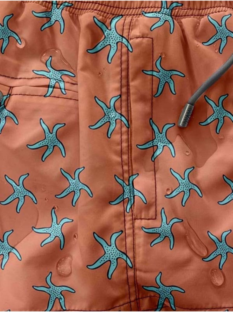 Miami Beach | Hoogwaardige Kwaliteit Zwemshort | Zwembroek | Beachshort | Heren | Sneldrogend | | MB13 - 153 Roze Zalm — afbeelding 10