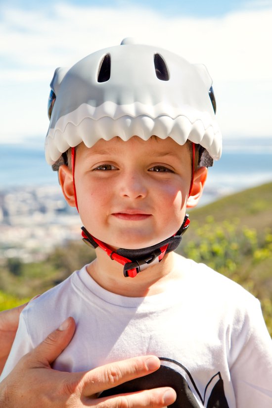 Crazy Safety - Kinderfietshelm - Roze Haai - S/M - 49-55 cm verstelbaar van Crazy Safety — afbeelding 3