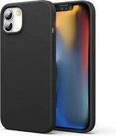 iPhone 12 Mini Hoesje | Zwarte Siliconen hoesje | TPU Back Cover Hoes | Bescherm hoesje iPhone 12 Mini - Zwart