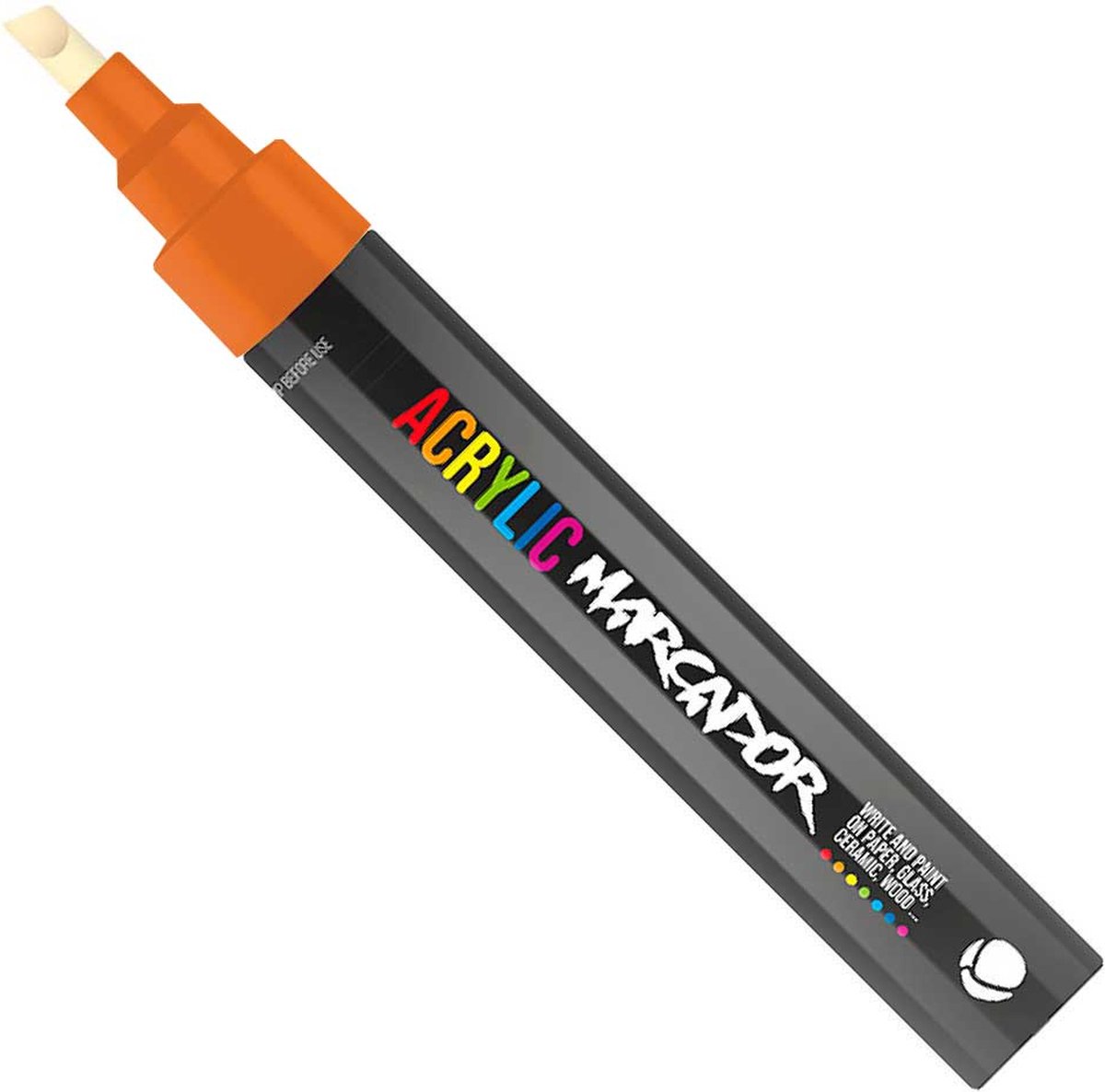 MTN Acrylic Marcador - Verfstift - medium punt van 6 mm - permanent - Oranje