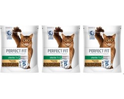 Perfect Fit Sterile Adult 1+ Brokjes - Kip - Kattenvoer - 3 x 750g