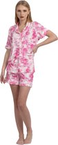VANILLA - Clouds dames pyjama - Pyjamasets - viscose - PJ1561 - Roze - XXL