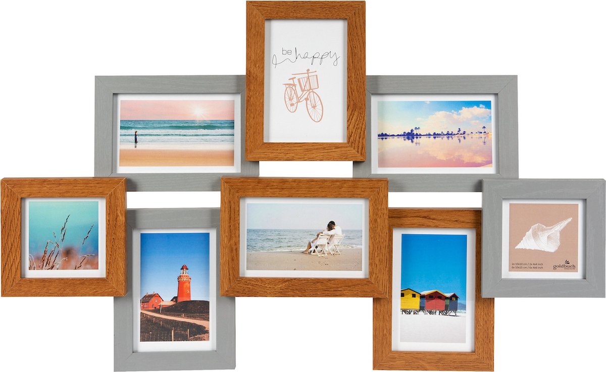 Goldbuch Collage fotolijst SYLT - 8 foto's Bruin;Grijs
