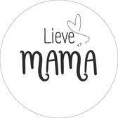 20 x Stickers Moederdag Mama | Cadeau Leuk Versieren Inpakken | Cadeaustickers Stickervel Mam Sluitstickers | 40 mm Rond