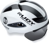 Rudy Project Helm Boost 01 Wit - Graphite Matte -  Met verwijderbaar optisch vizier - S-M 54-58 - Helm
