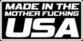 Made in the mother f*cking USA sticker - Grappige auto stickers - Laptop sticker - Auto accessories - Stickers volwassenen - 12 x 24 cm Wit - 167