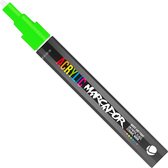 MTN Acrylic Marcador - Verfstift - fijne punt van 1 mm - permanent - Neon Groen