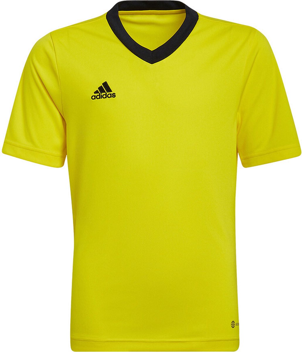 adidas - Entrada 22 Jersey Youth - Gele Voetbalshirt -164