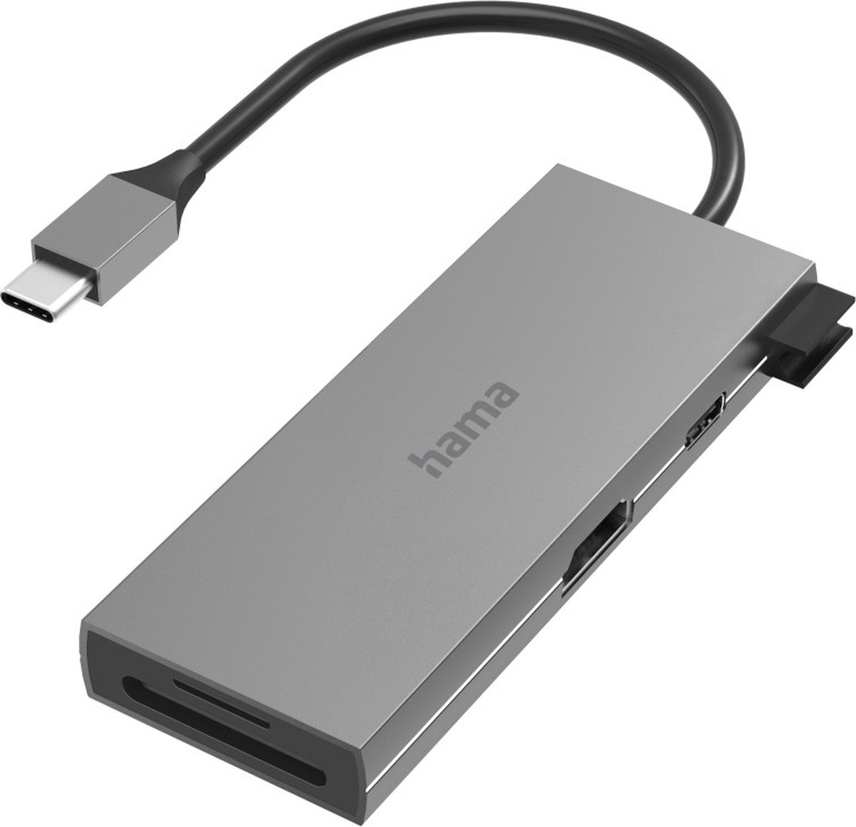 Hama USB-C-multiport-adapter, 6-poorts, 2x USB-A, USB-C, HDMI™, SD, microSD