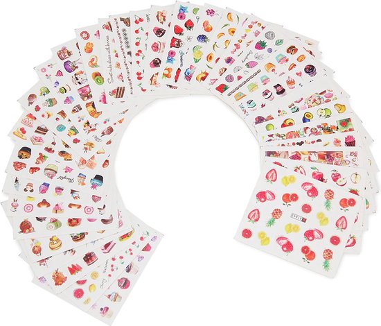Nagelstickers - Fruit & Gebakjes