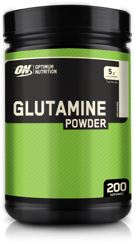 Optimum nutrition glutamine poeder – sportsupplement – smaakloos – aminozuur – 1050 gram (200 servings)