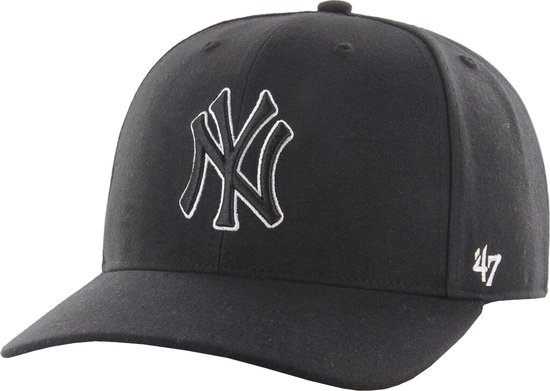 47 Brand New York Yankees Cold Zone '47 B-CLZOE17WBP-BKB, Homme, Zwart, Casquette, taille : Taille unique