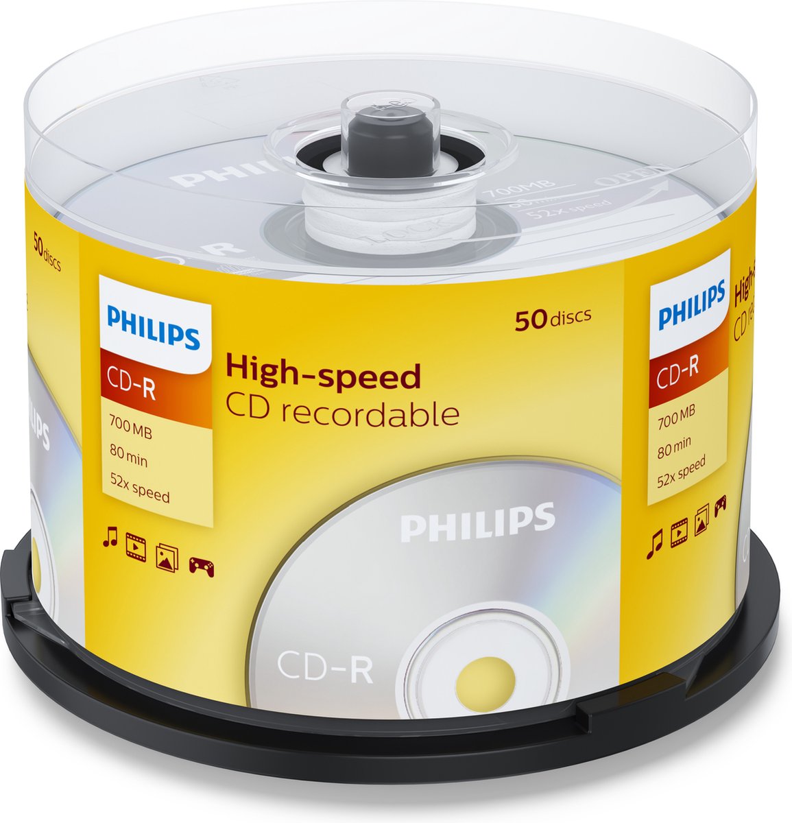 Philips CR7D5NB50 - CD-R 80Min - 700MB - Speed 52x - Spindle