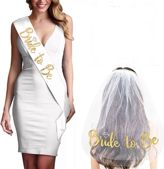 AstraGlam Bride to Be Sluier Accessoires, Hen Party, Decoraties voor Bridal Shower, Verlovingscadeaus voor de Bruid, Hen