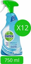 Dettol Power & Fresh Katoenfris Allesreiniger Spray (Voordeelverpakking) - 12 x 750 ml
