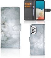 Flip case Geschikt voor Samsung Galaxy A73 5G Smartphone Hoesje Painting Grey