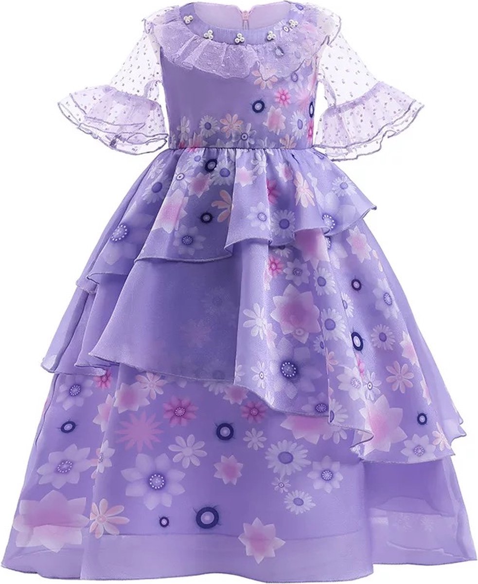 Robe Encanto Isabela  Costumes Madrigal Cosplay Pour Filles - 3/4