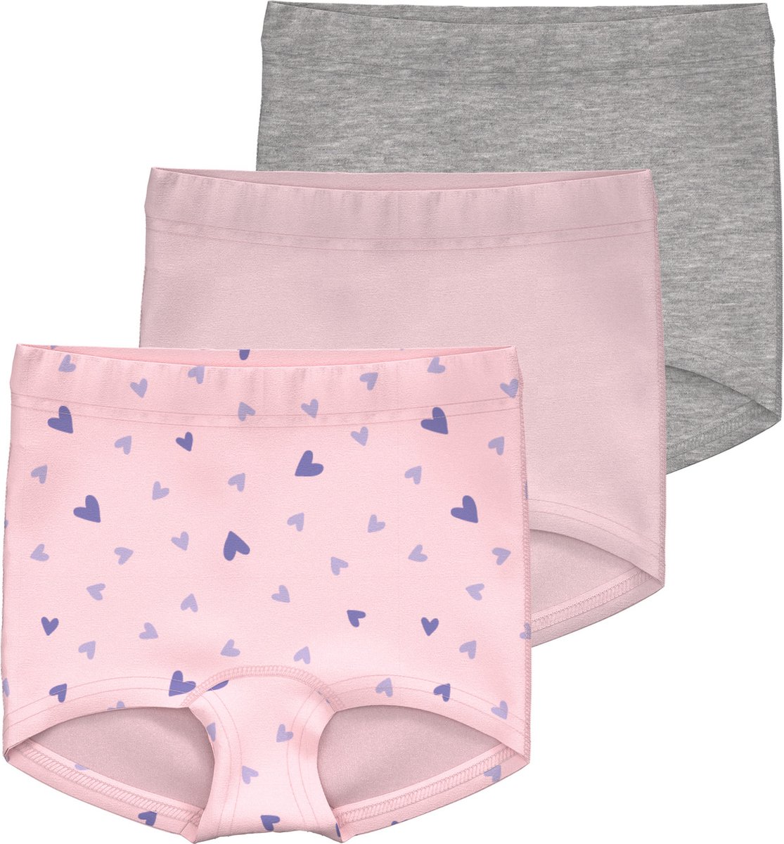 NAME IT NMFTIGHTS 3P BARELY PINK HEART NOOS Meisjes Onderbroek - Maat 86