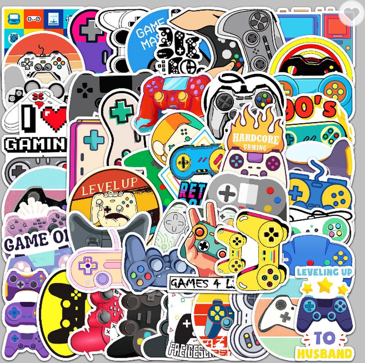 Game stickers 50 stuks - Retro computergames - Game console plaatjes ...