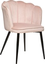 Eazy Living Velvet Eetkamerstoel Ramond Roze