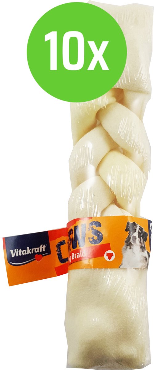 Vitakraft Chewing braid 8" - hondensnack - 10 Verpakkingen