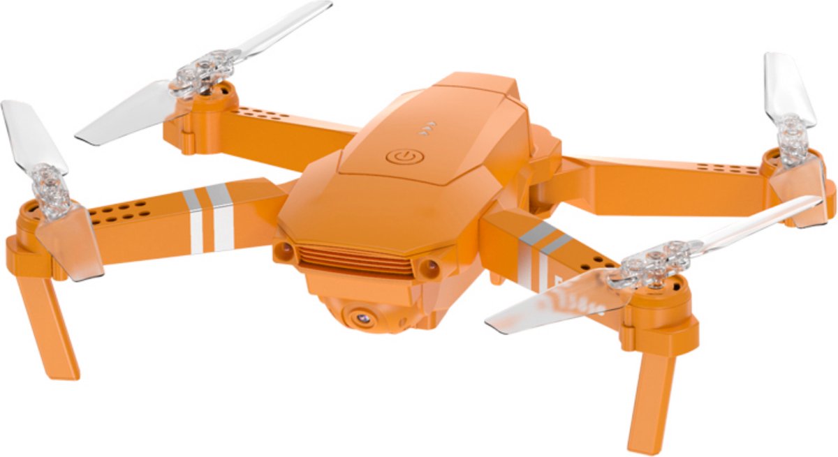 Trendtrading Pocket Drone met Camera - 30 minuten vliegtijd - Oranje