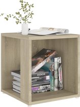 Bijzettafel - tafel - eiken kleur - bijzettafels - industrieel - salontafel - tafeltje