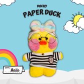 Lalafanfan™ - Paper Duck knuffel - Paper Duck - Paperduck - Knuffel Eend - 30cm - Baila