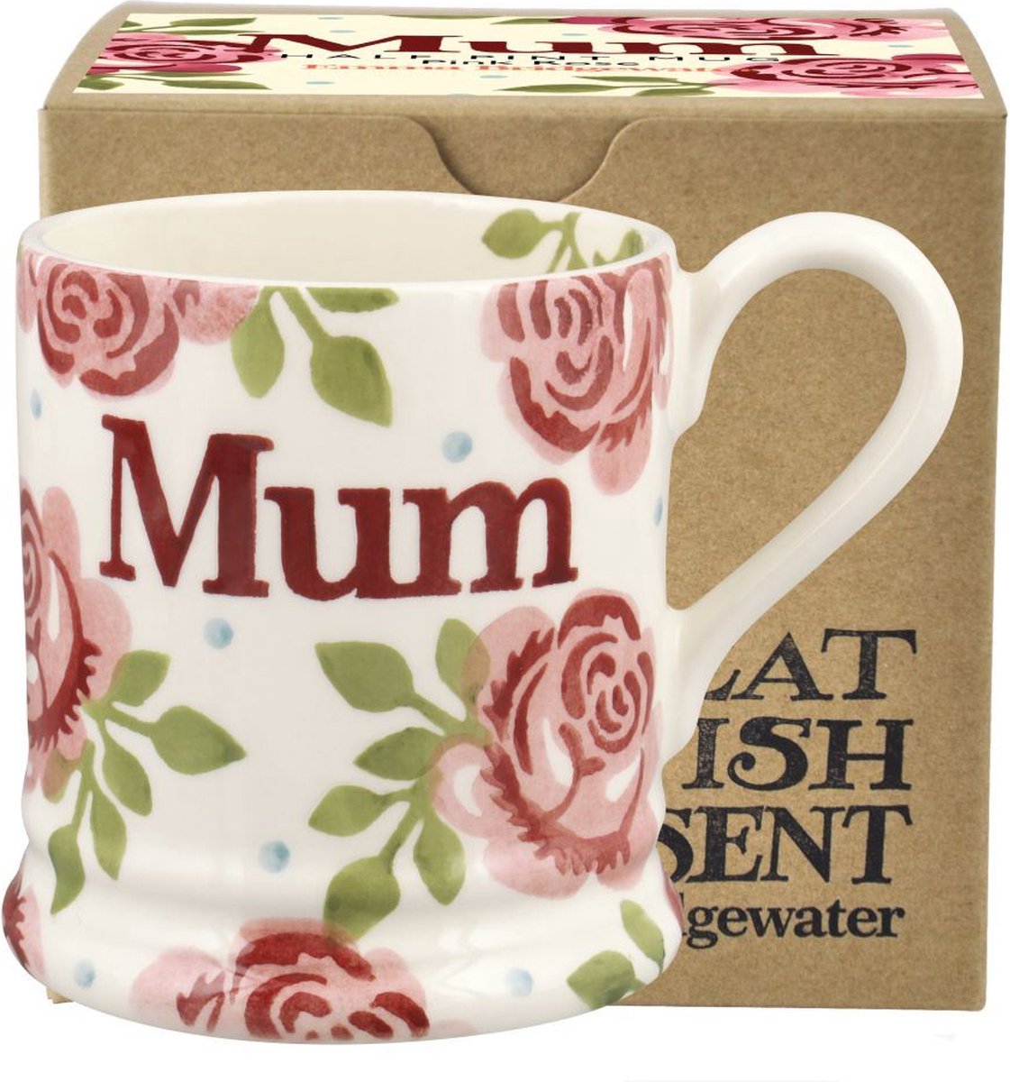 Emma Bridgewater Mug 1/2 Pint Flowers Pink Rose Mum Boxed