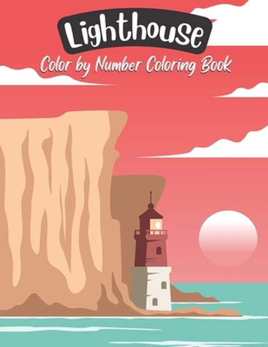 Lighthouse Color by Number Coloring Book Adult Coloring Book with 30