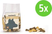 Beeztees Kluif Mix - hondenkoekjes - 400 gram - 5 Verpakkingen