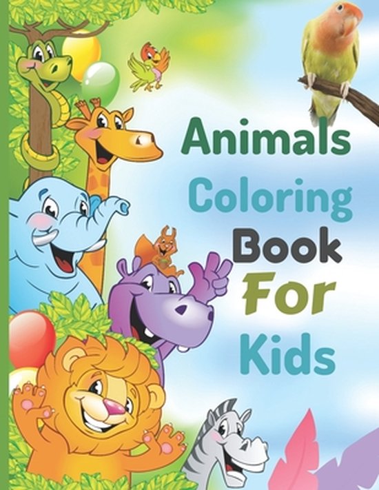 100 Animals Coloring Book For Kids 100 Coloring Pages of Cute Forest