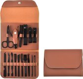 Pedicure set | 16 delig | nagelset | verzorging | zwart bruin